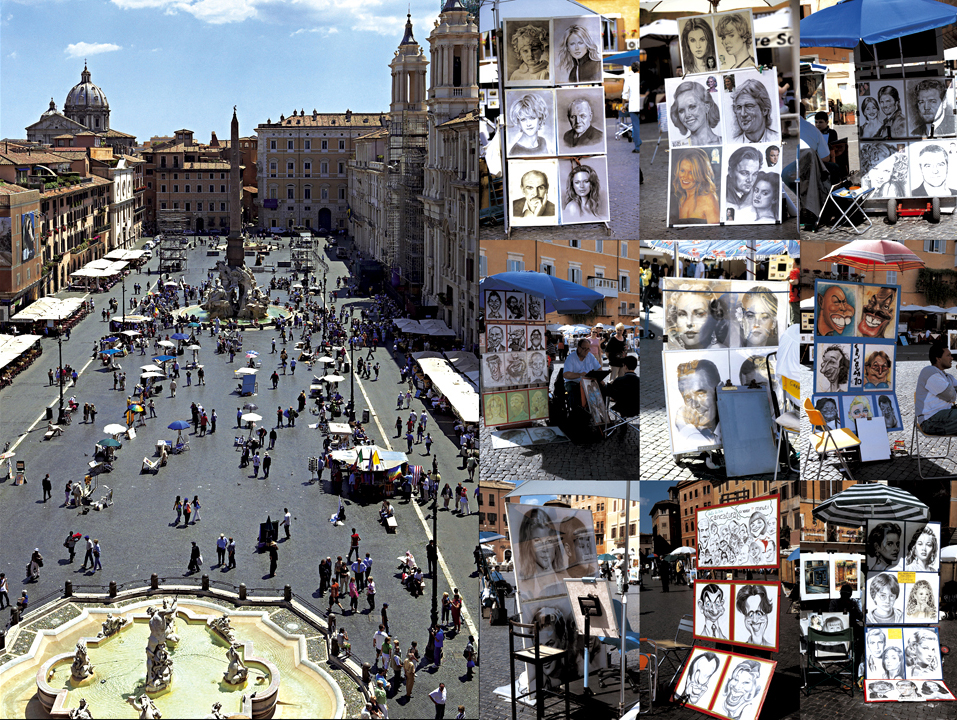 Ampliar Piazza Navonna, Roma