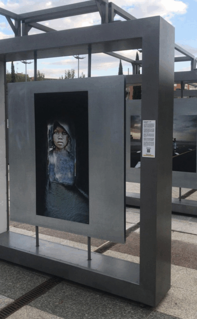 Exposición colectiva en Plaza Porlier, Oviedo, España.